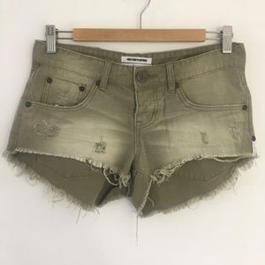 One Teaspoon Bonitas Khaki Shorts